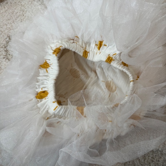 NWT SIZE 3-6 MTHS Baby Girl Organic Shirt and Matching Tulle Skirt Bottom Tutu - Picture 8 of 8